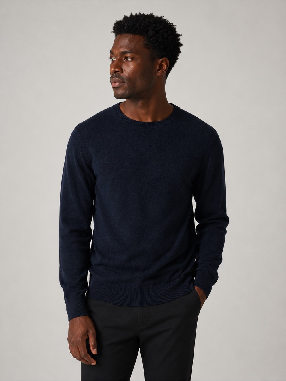 Banana Republic Men’s Navy Blue Crewneck Eco Sweater Size Medium